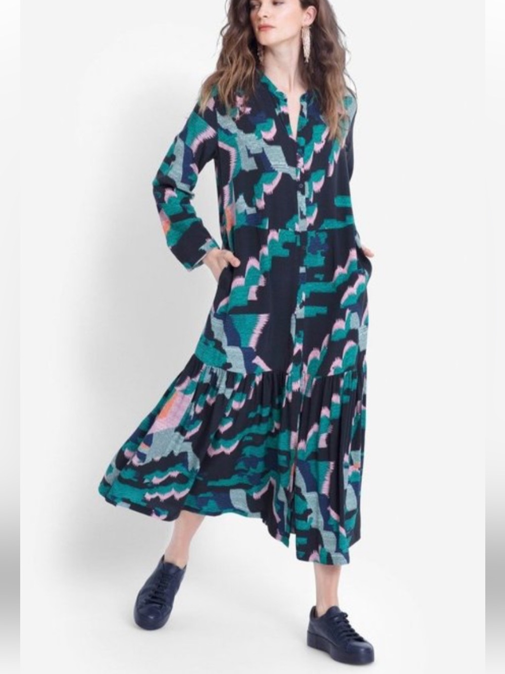 ELK the label cactus shirt dress